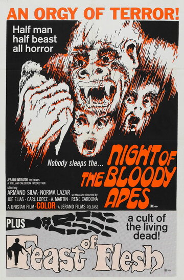 Ночь кровавых обезьян трейлер (1969)