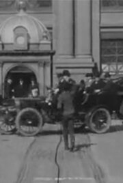 Поездка по рыночной улице перед пожаром трейлер (1906)